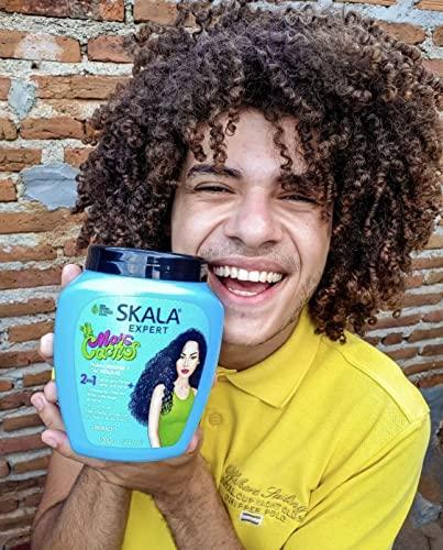 SKALA SKALA Mais Cachos Hair Type 3ABC - Eliminate Anti Frizz, For Curly Hair -2 in 1 Conditioning Treatment Cream and Cream To Comb 100% VEGAN 35.2 Oz (1 Pack)