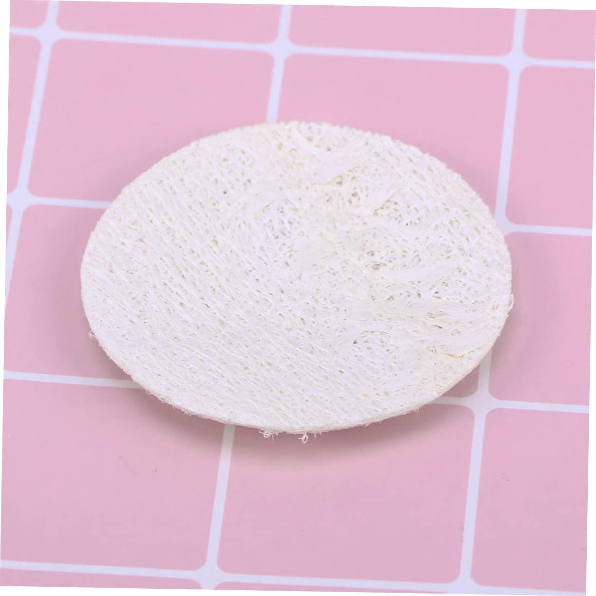 Angoily Angoily 500 Pcs Face Scrubbers Natural Loofah Pad Exfoliating Loofah Pads Face Loofah Dish Sponge Loofah Exfoliating Face Pads Natural Loofah Sponge Mini Loofah Pad Take a Bath