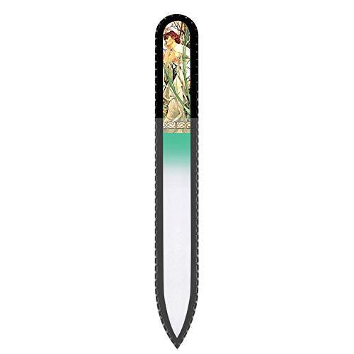 Fulgent World Glass Nail Files Art Series set of 2 - Alphonse Mucha (#2)