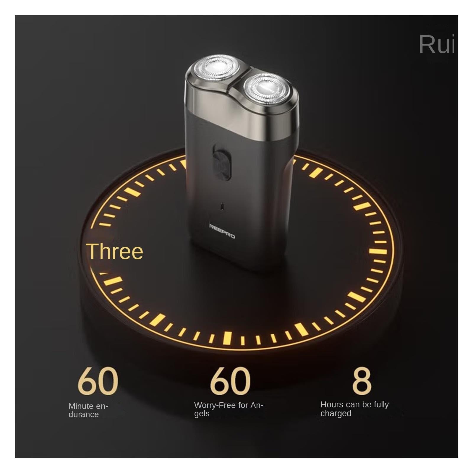 MQIQ MQIQ Electric Shaver Men\'s Stainless Steel Original Fully Automatic Razor Student Portable Beard Shaver RS820 (1 Pack)