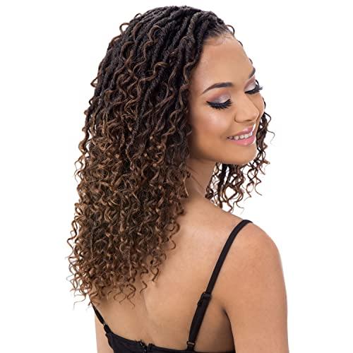 FREETRESS BRAIDS Freetress Synthetic Crochet Braid - BOHO HIPPIE LOC 12 Inch (CHERRYWINE)