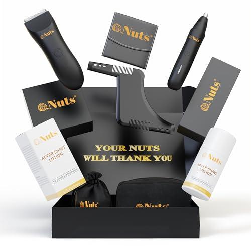 My Nuts My Nuts Grooming Kit with Ball Trimmer, Skin-Safe Ball Trimmer Men, Precision Ball Shavers for Men with Travel Case, Waterproof, Powerful & Portable