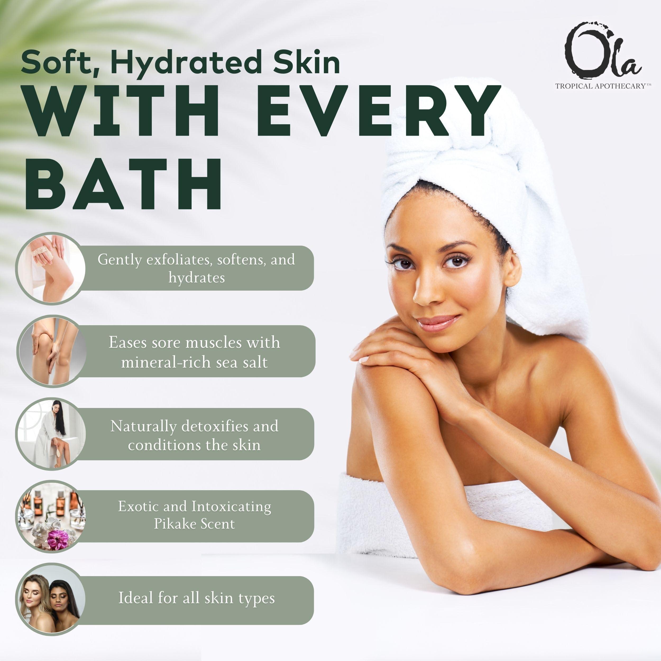 Tropical Apothecary Ola Tropical Apothecary Pikake Scented Hawaiian Sea Salt Bath Rituals - 2 oz