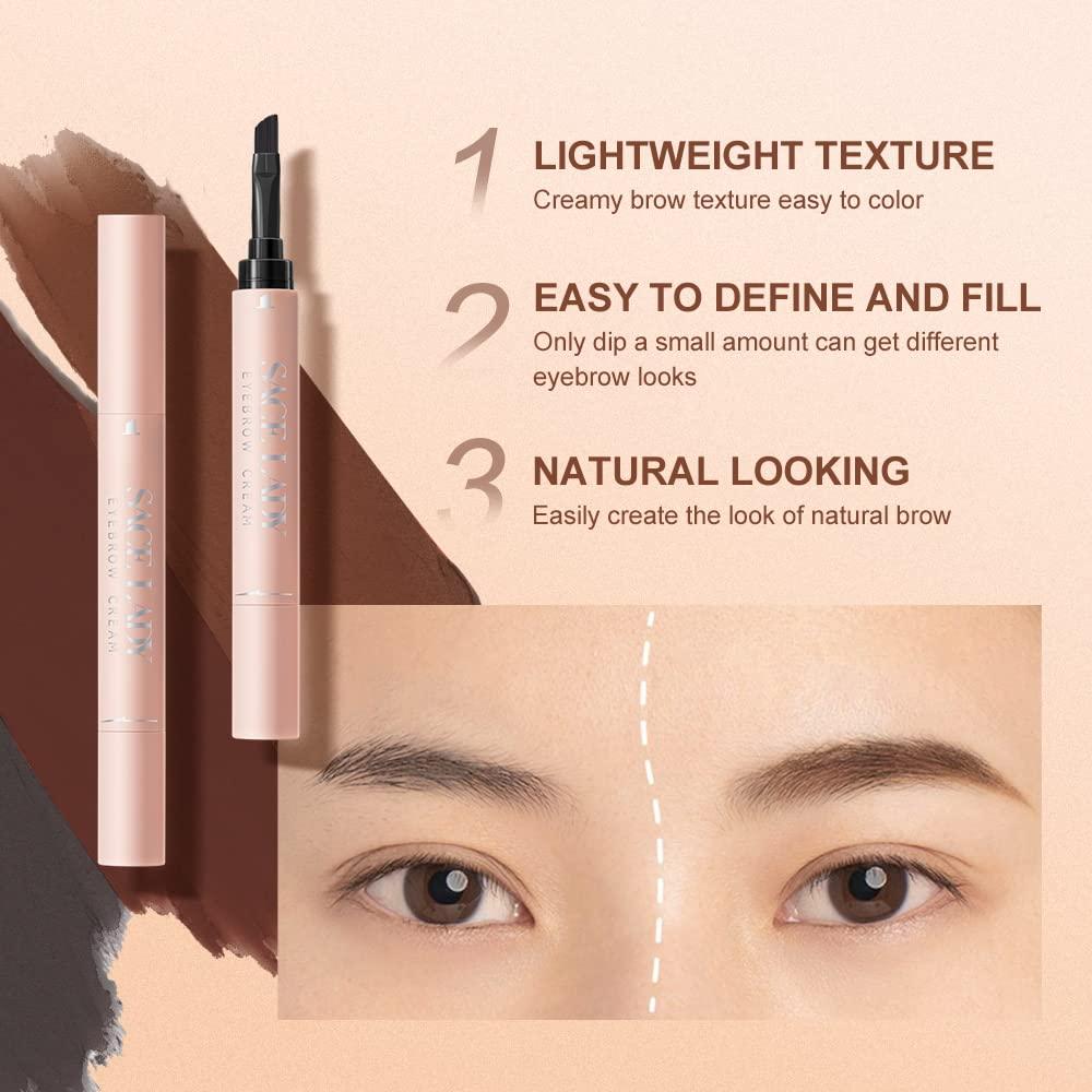 SACE LADY SACE LADY Eye Make Up Set Waterproof Eyebrow Gel with Brow Brushes+ Eyebrow Powder Cream, Long Lasting Pigmented Eye Brow Tinted Corrector Makeup Kit