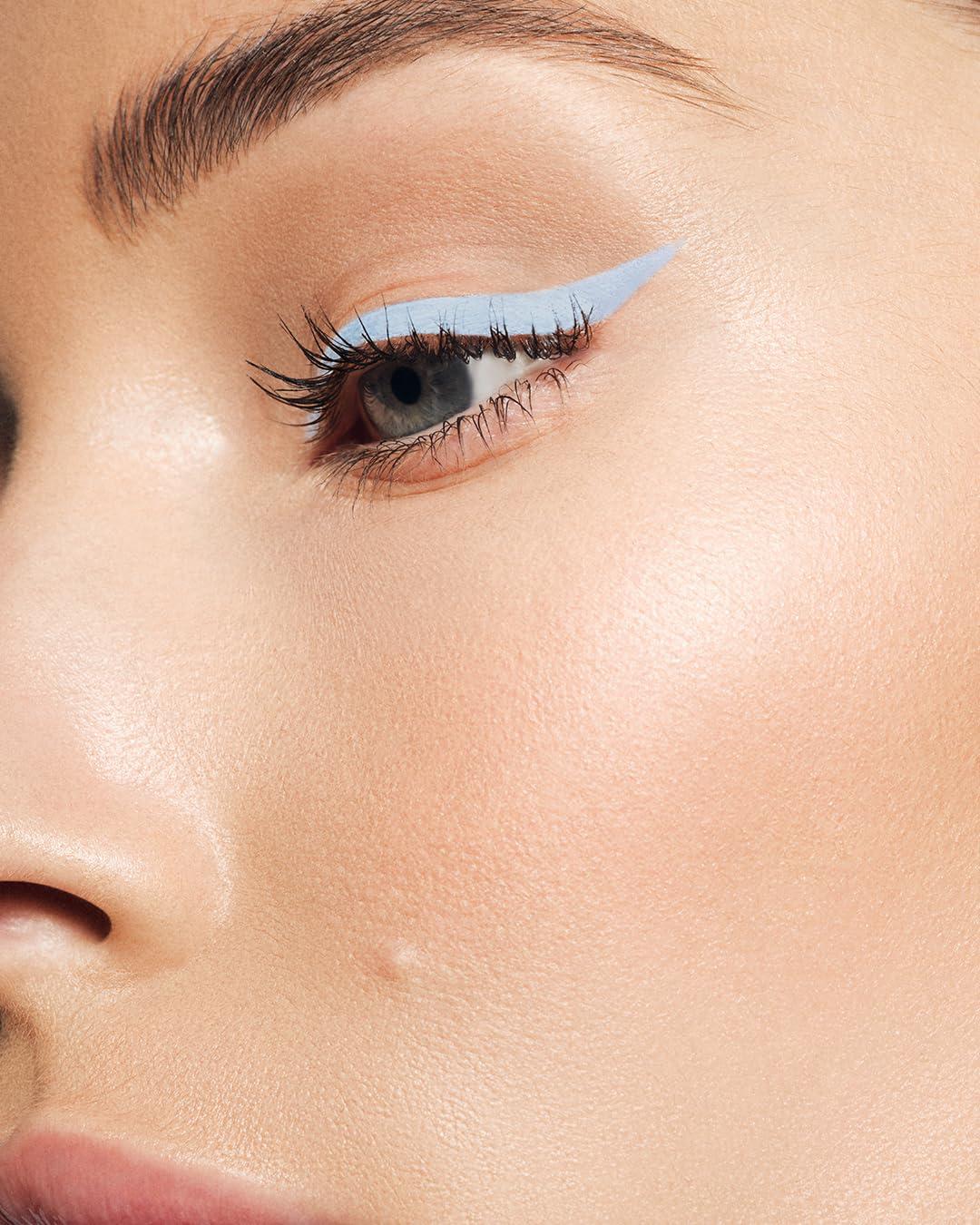 MAKE MAKE Beauty - Liquid Line Waterproof Felt Tip Eyeliner - Long Lasting Eyelid Color - 0.55mL (New Sky)