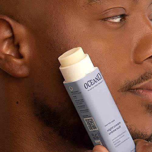 ATTITUDE ATTITUDE Oceanly Night Cream Bar, EWG Verified, Plastic-free, Plant and Mineral-Based Ingredients, Vegan and Cruelty-free Face Moisturizing Products, PHYTO AGE, Unscented, 1 Ounce