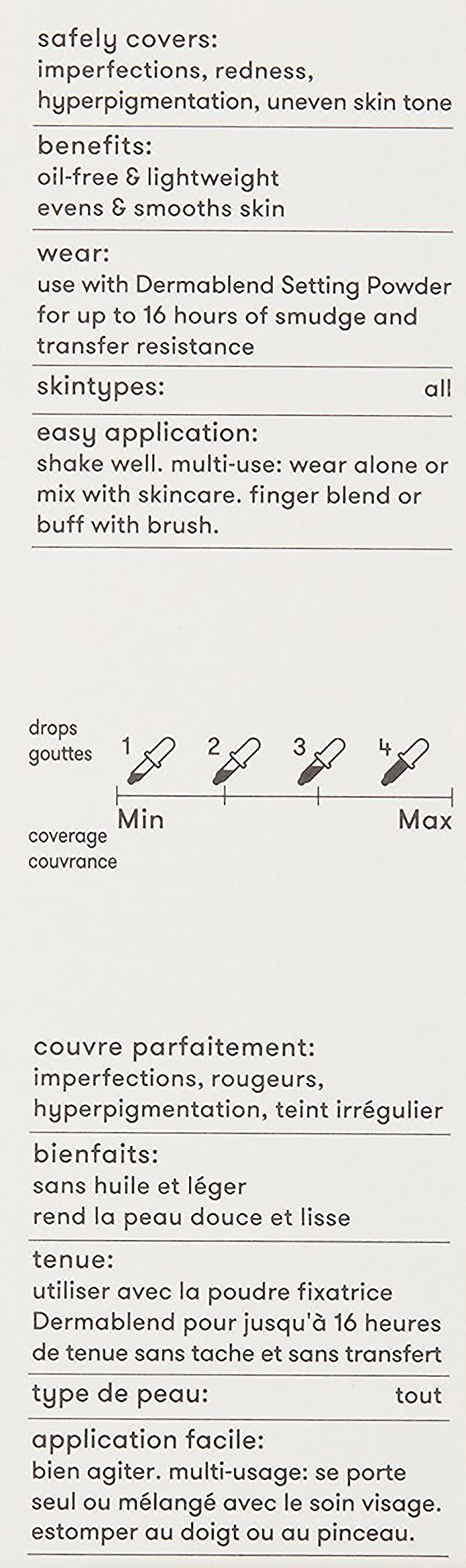 Dermablend Dermablend Flawless Creator Multi-Use Liquid Foundation Makeup, Full Coverage Foundation, 43W, 1 Fl oz