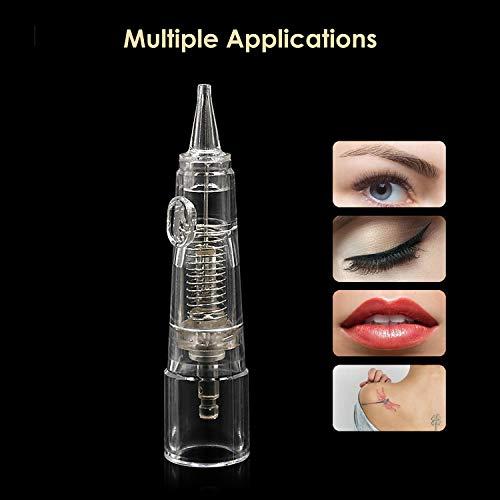 BIOMASER Cartridge Needles – BIOMASER 10PCS Sterilized Permanent Makeup Cartridge Needles Tattoo Needle Fits for Permanent Makeup Machine Pen T100 P1 X1 for Eyebrow Eyeliner Lip (1R-0.25MM)