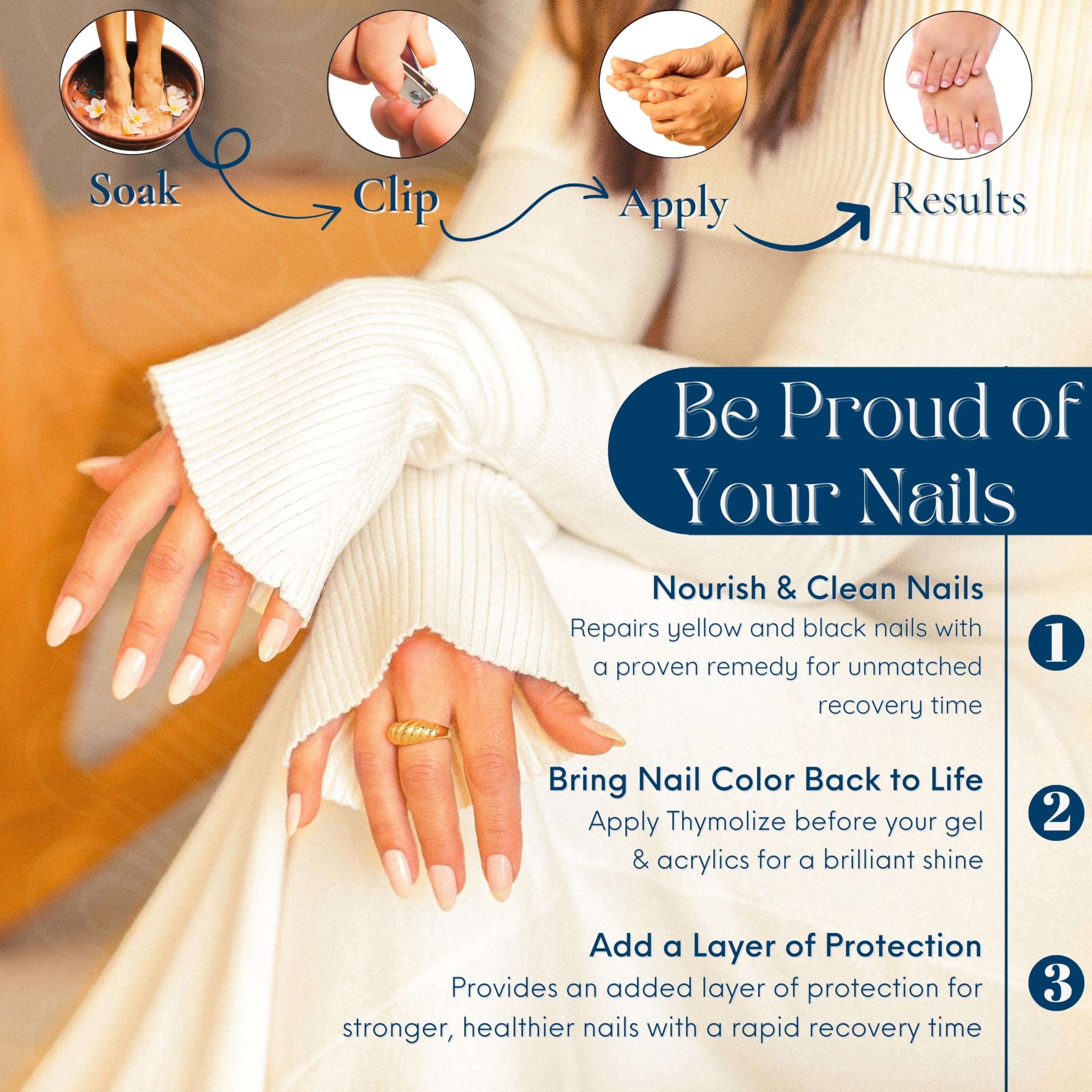 Tammy Taylor Thymolize Nail Repair for Damaged Nails | Thick Ingrown Toenail Treatment Care | Nail Whitener for Yellow Nails | A Nail Treatment for Weak and Damaged Nails | Healthy Nails Kit