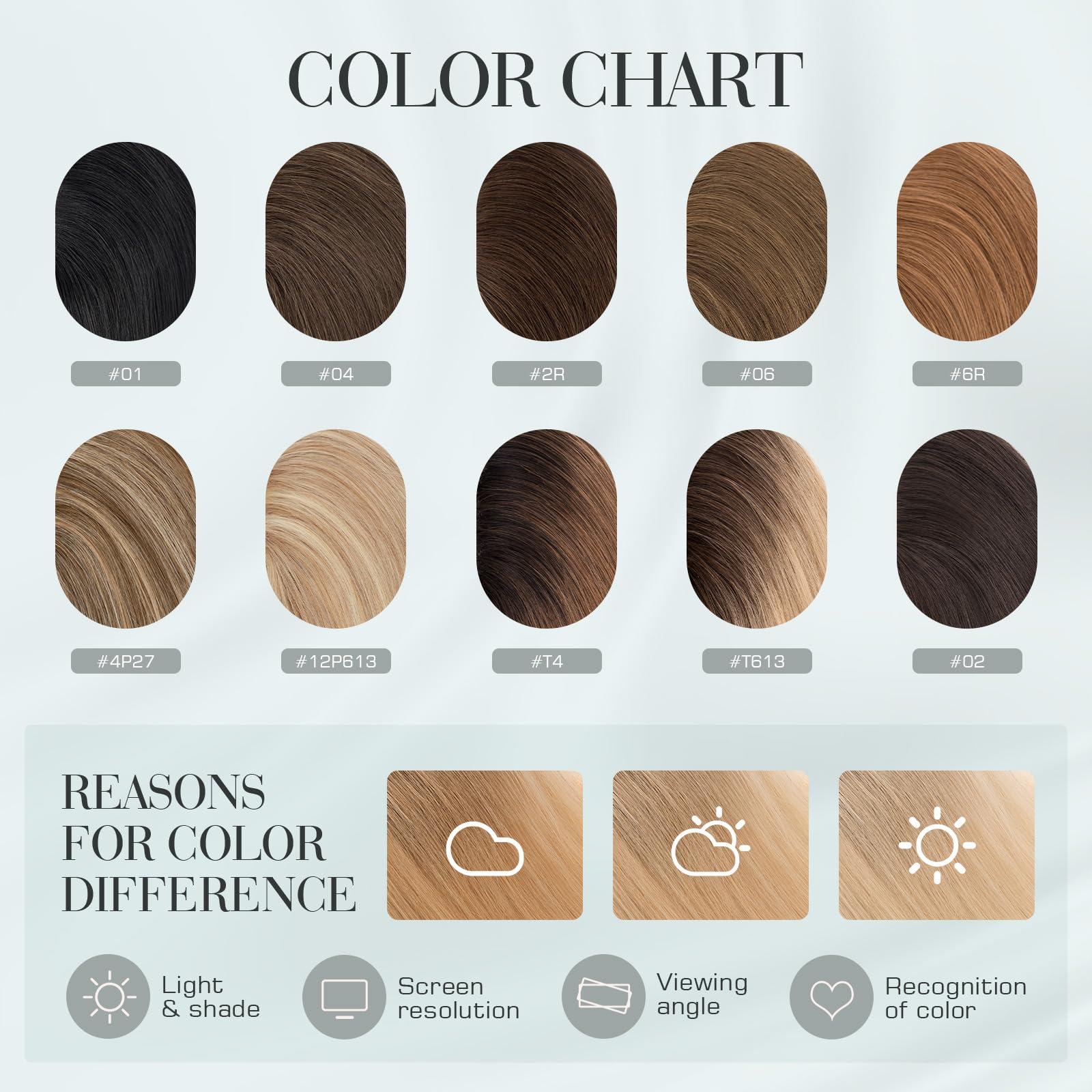 Hairro Hairro Hair Toppers For Women Real Human Hair Top Hair Pieces For Thinning Hair Short Topper Hairpiece Remy Toupee On Top 10 Inches 36g #JLT613 Medium Brown Ombre to Bleach Blonde