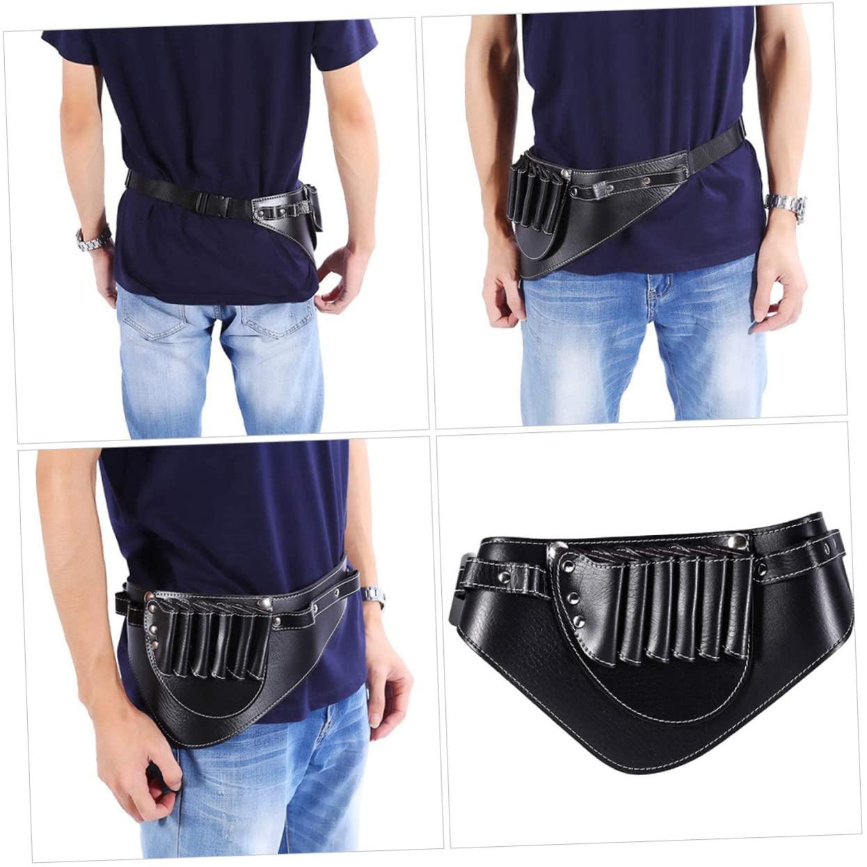 Ipetboom Ipetboom 2 Pcs Hairdressing Kit Skeleton Beard Trimmer Beard Grooming Kit for Men Hair Tools Travel Bag Hair Clippers Men Barber Bag Hair Cutting Kit Hairdressing Bag Black Pu Leather