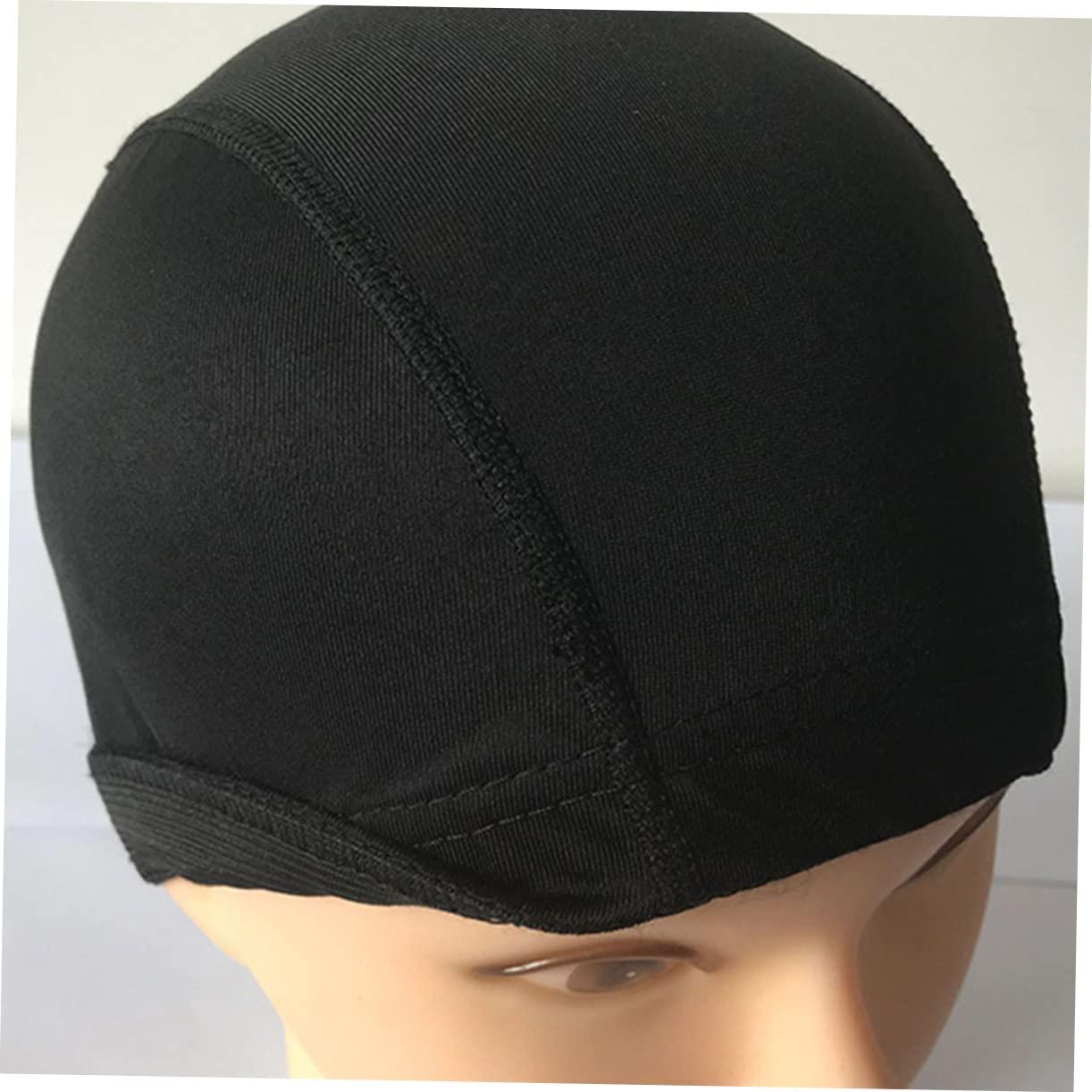 NOLITOY NOLITOY 6pcs Wig Hairnet Aqua Dreadlocks Caps Lap Adjustable Mesh Wig Cap Plugs Hairnets Swim Cap Bucket Lace Pool Hats for Woman Braids Cooling Swimming Women Hair Net Visor Arena Black