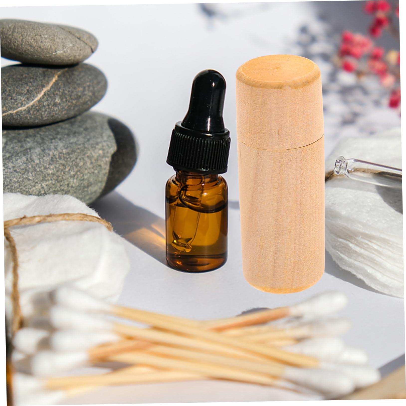 Zerodeko Zerodeko 5pcs Box Wooden Essential Oil Storage Box Aromatherapy Oil Case Smooth Surface for Easy Handling