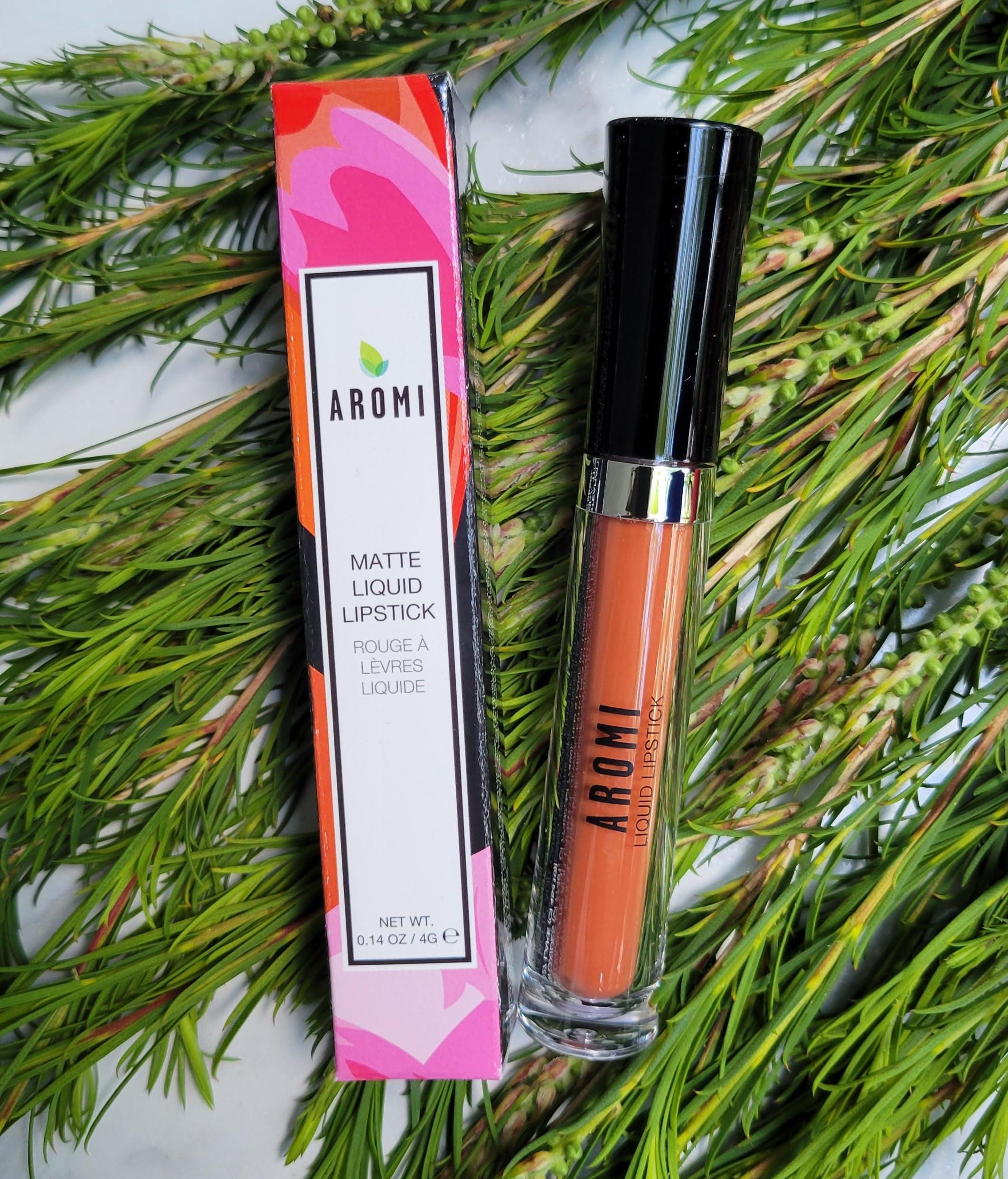 Aromi Aromi Matte Liquid Lipstick | Long-Lasting, Waterproof, Smear, Smudge + Transfer Proof, Nutmeg Orange Lip Color, Paraben, Phthalate, Gluten Free (Burnt Pumpkin)