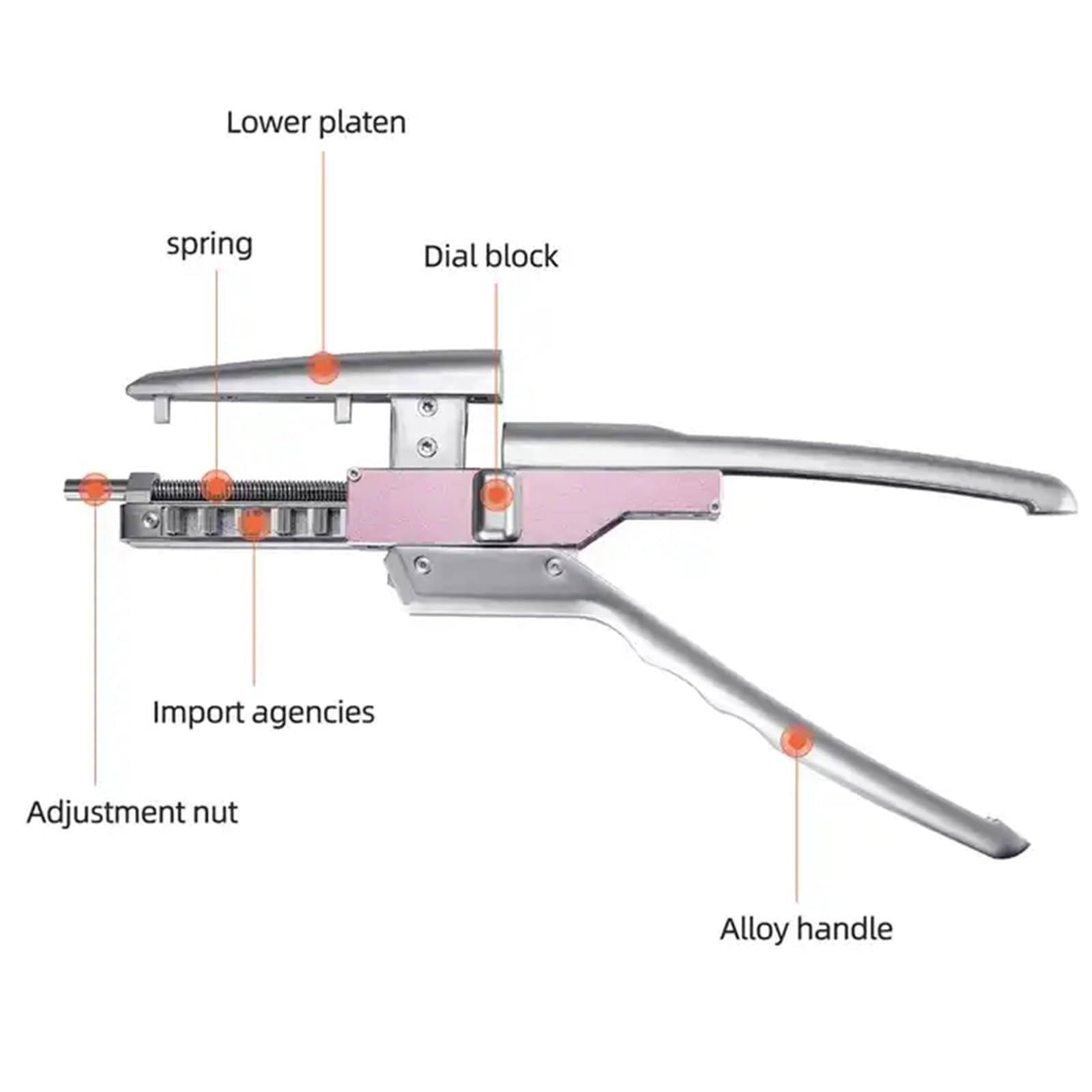 NYMFEA 6d Hair Extension Machine Kit/Hair Extension Gun Professional Equipment/5-Pin Invisible Seamless Hair Extension for Salon Human Hair