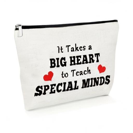 Gevody Gevody Special Ed Teacher Appreciation Gifts Special Education Cosmetic Bag Thank You Gifts for Asl Disabler Sped Autism Teacher Coworker Makeup Bag Teaching Cosmetic Pouch Christmas Birthday Present