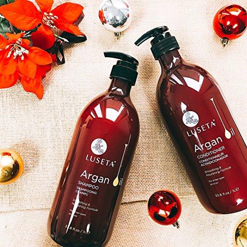 L LUSETA Luseta Argan Oil Moisture & Repair Shampoo Shampoo & Conditioner Set 2x33.8oz
