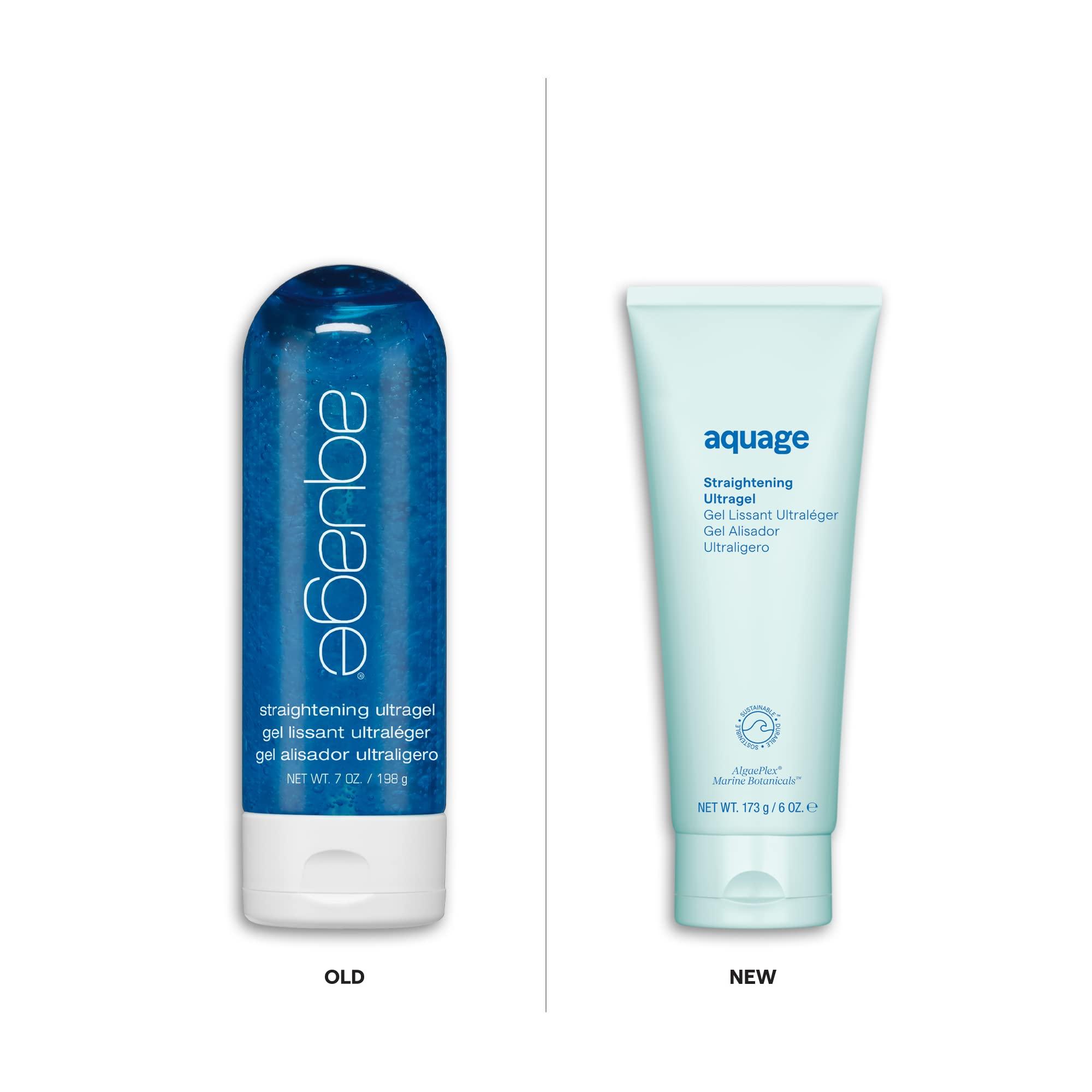 AQUAGE Aquage Straightening Ultragel, Lightweight Formula to Smooth and Silken Curly, Permed or Frizzy Hair, Contains AlgaePlex Marine Botanicals, 6 fl. oz.