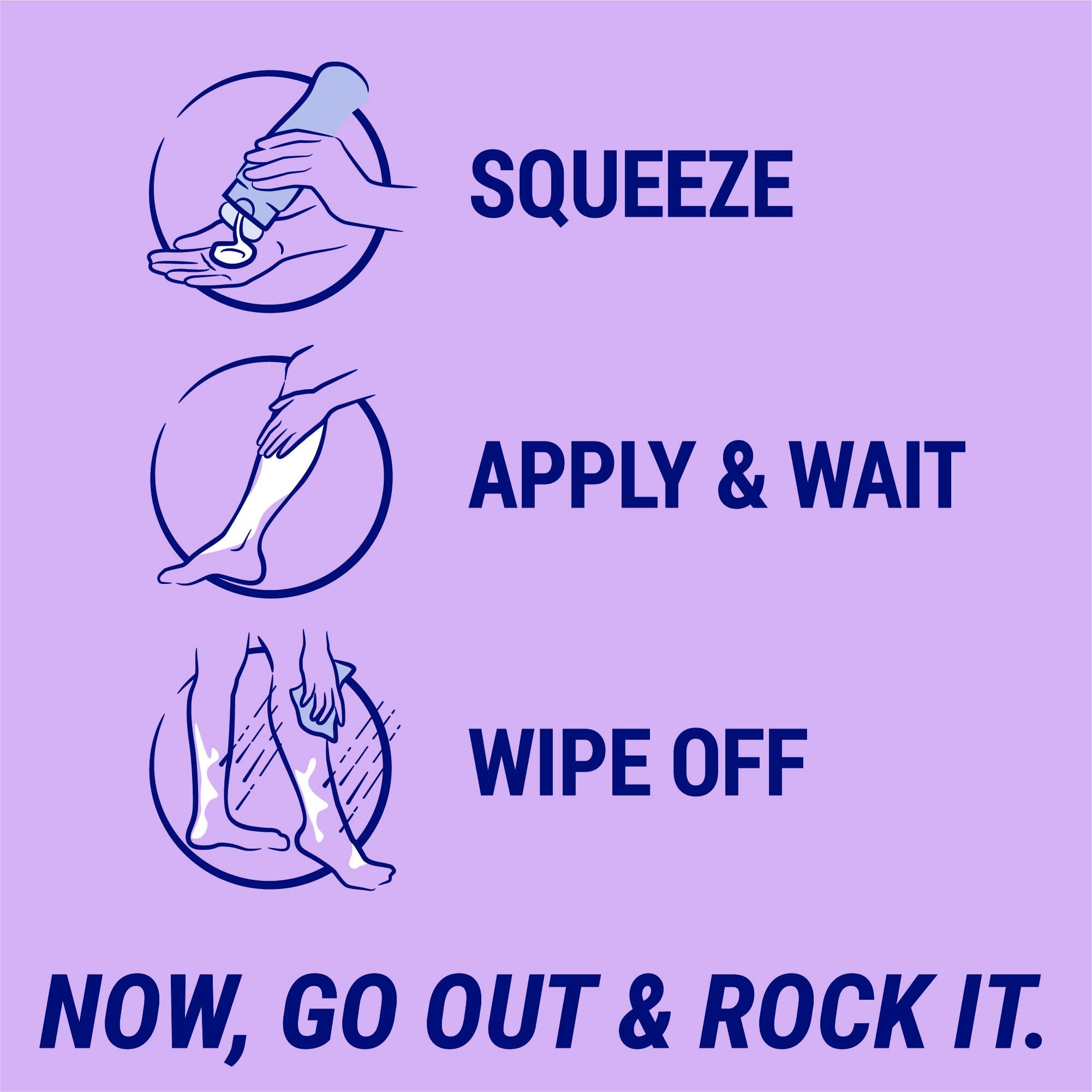 Nair Nair Hair Removal Body Cream With Aloe and Water Lily, Leg and Body Hair Remover, 9 Oz Bottle