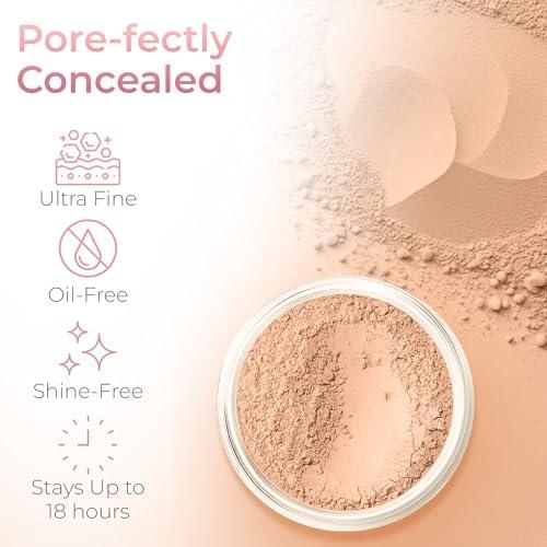 Sweet Face Minerals Medium Shade Concealer Powder for Dark Circles(5gm Sample Size Jar) by SweetFace Minerals, High Coverage Concealer, Under Eye Concealer for Mature Skin, SPF 30 Concealer, Skin Foundation Concealer