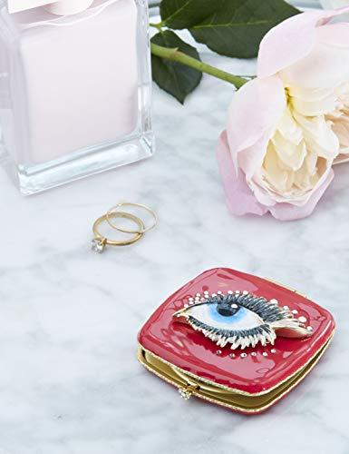 Jay Strongwater Jay Strongwater Pop Life Bette Eye Compact Make up Mirror with Swarovski Crystals