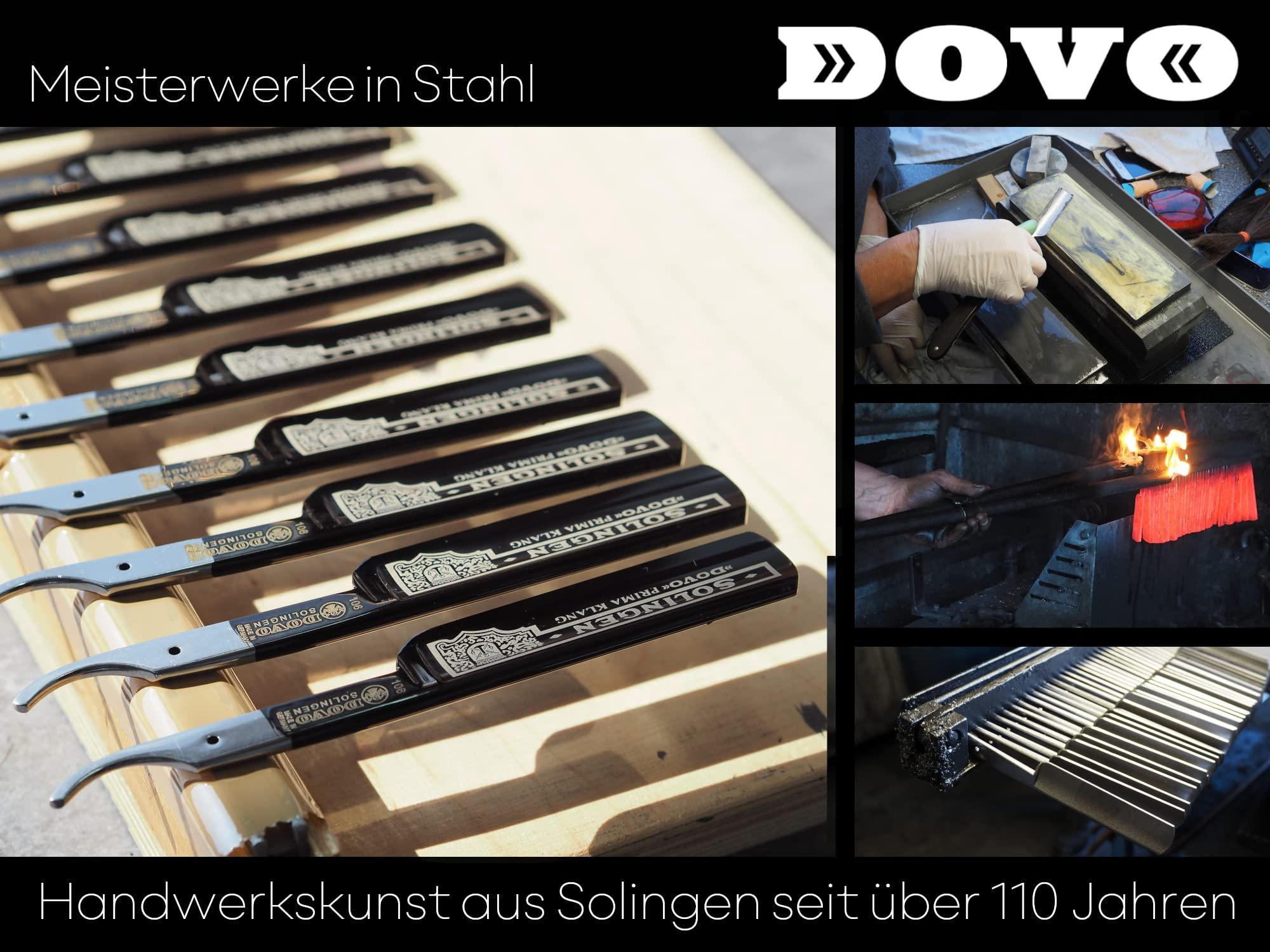 DOVO DOVO Carbon Ebony Steel Straight Razor