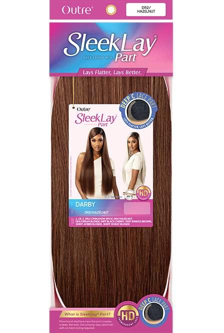 Outre Outre Lace Wigs Sleeklay Part Deep C Lace Part Flat Lace Finish DARBY (DR2/CINSP)