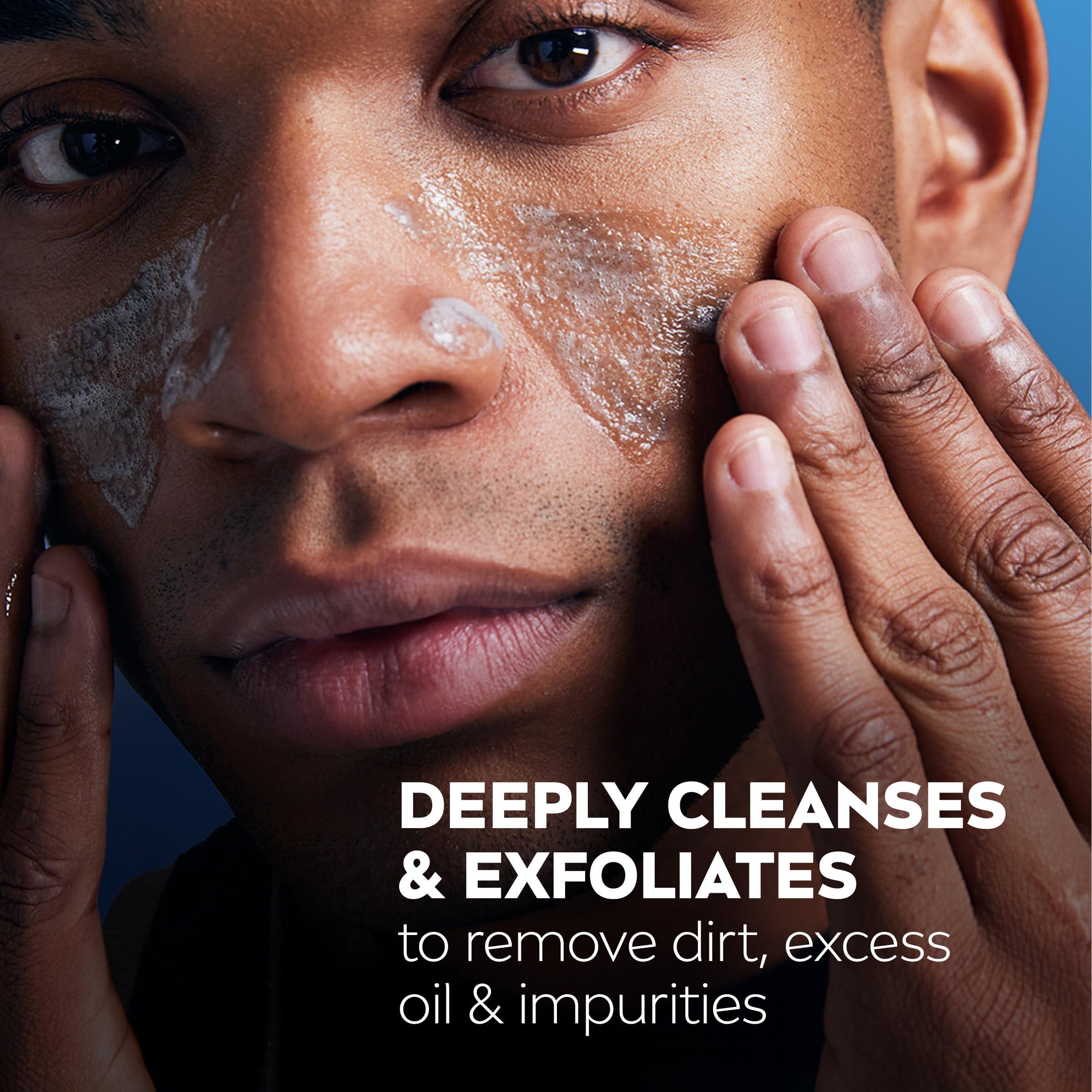 Nivea Men Nivea Men Deep Clean Face Wash and Scrub With Natural Charcoal, Exfoliating Face Wash for Men Removes Excess Oil, Dirt and Impurities, Beard Friendly, 2.5 Fl Oz Tube, Pack of 3