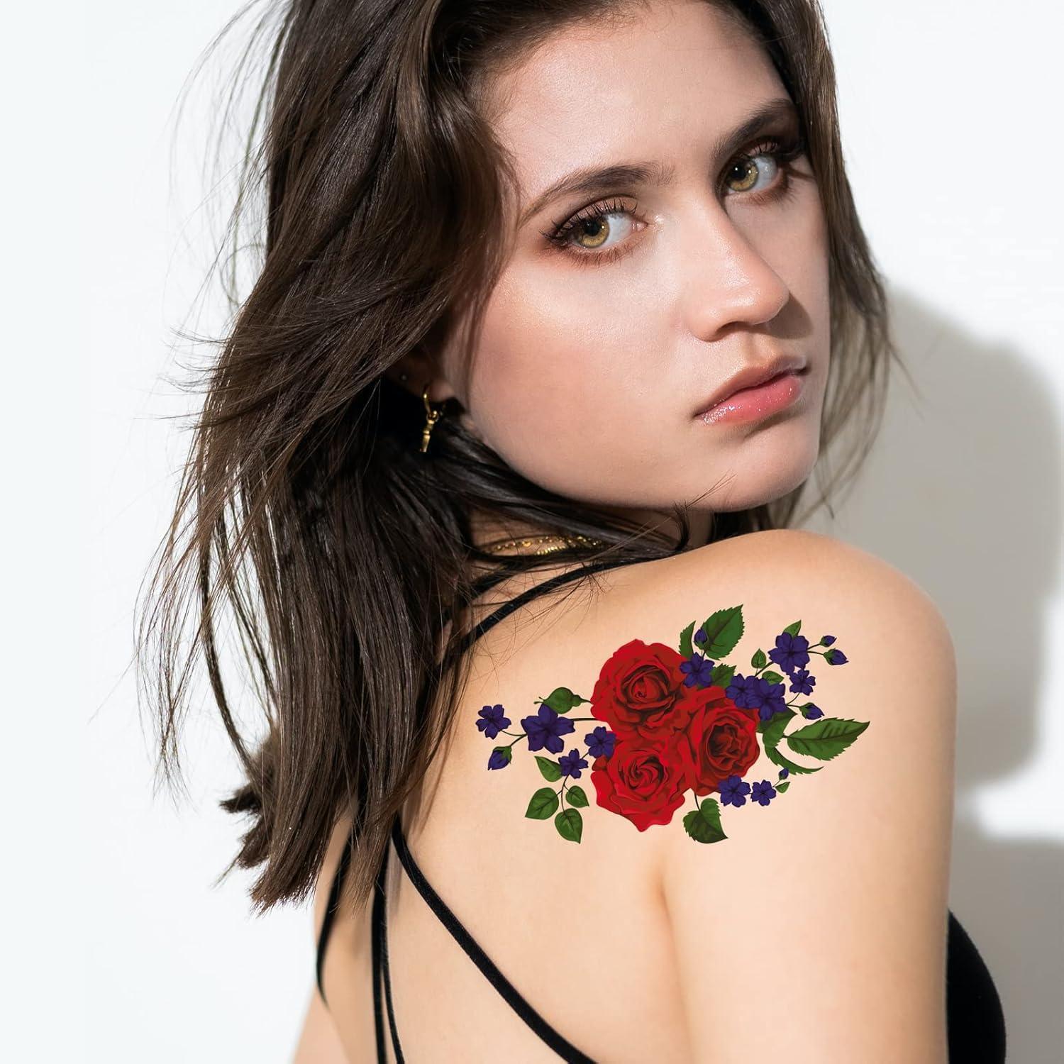 MECOLOUR Printable Temporary Tattoo Paper for Laser/Inkjet Printer - 8.5\"X11\" DIY Personalized Image Transfer Sheet for skin (White-25 Sets)