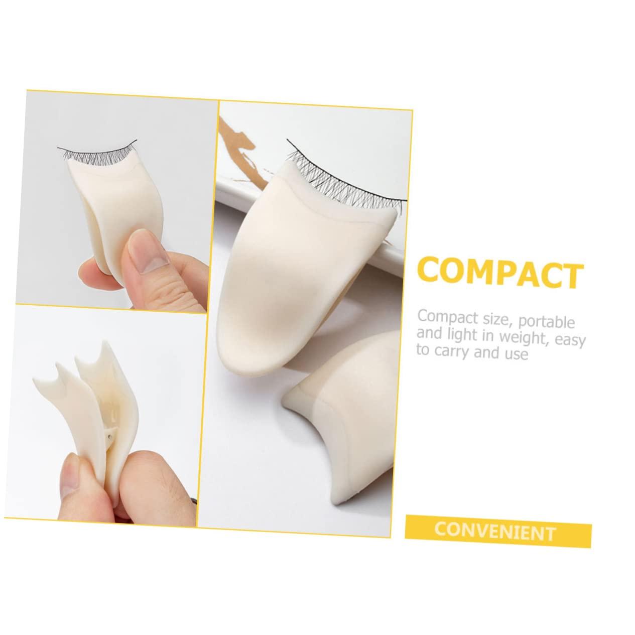 MAGICLULU MAGICLULU 2pcs Eyelash Curler False Eyelash Applicator Eyelash Tweezer Mascara Fake Eyelashes Opener Lashes Buddy Tool Mini Convenient Eyelash Clip Wear-resistant Eyelash Clip Plastic White