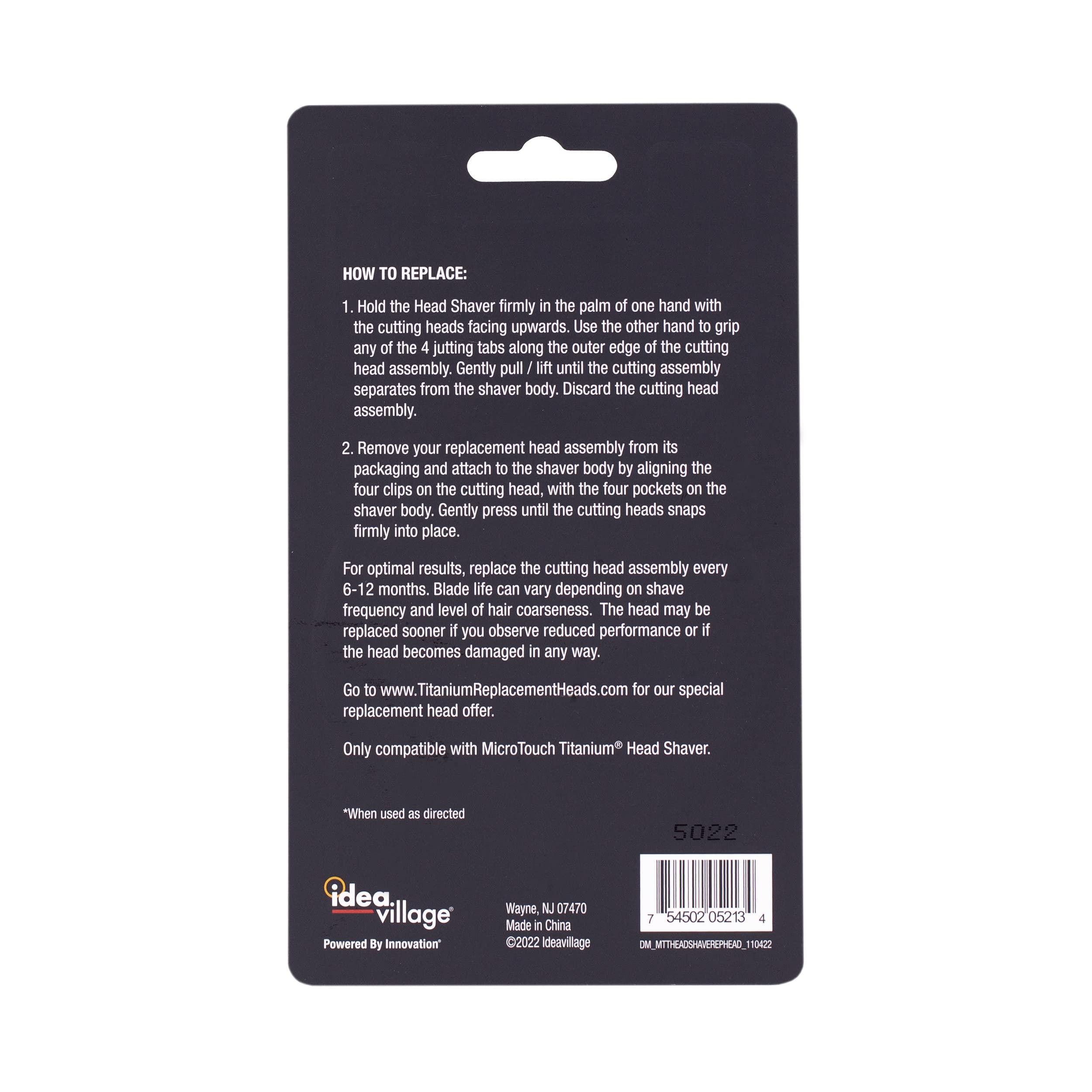 Micro Touch MicroTouch Titanium Head Shaver, Replacement Head Only