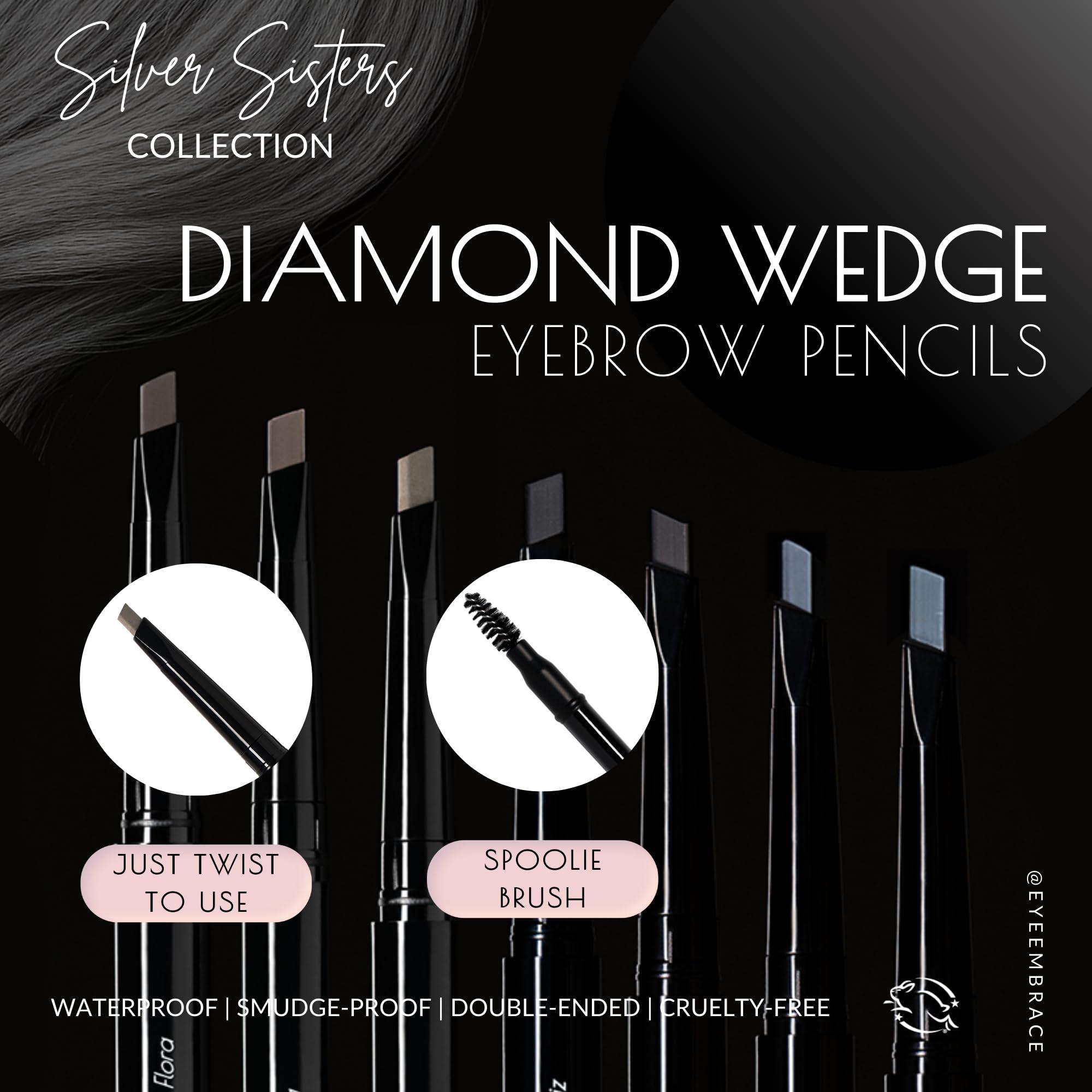 Eye Embrace Eye Embrace Warm Betty: Light Gray Eyebrow Pencil – Waterproof, Double-Ended Automatic Angled Tip & Spoolie Brush, Cruelty-Free