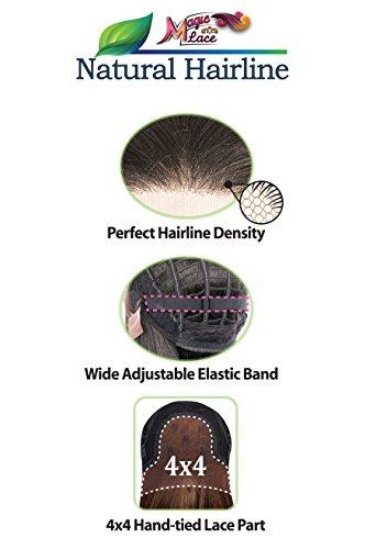 Magic Lace Natural Hairline New Magic Lace Natural Hairline 4X4 Hand-Tied Lace Front Wig - MLN40 (DYX1B/REDWINE [Off Black & Red Wine])