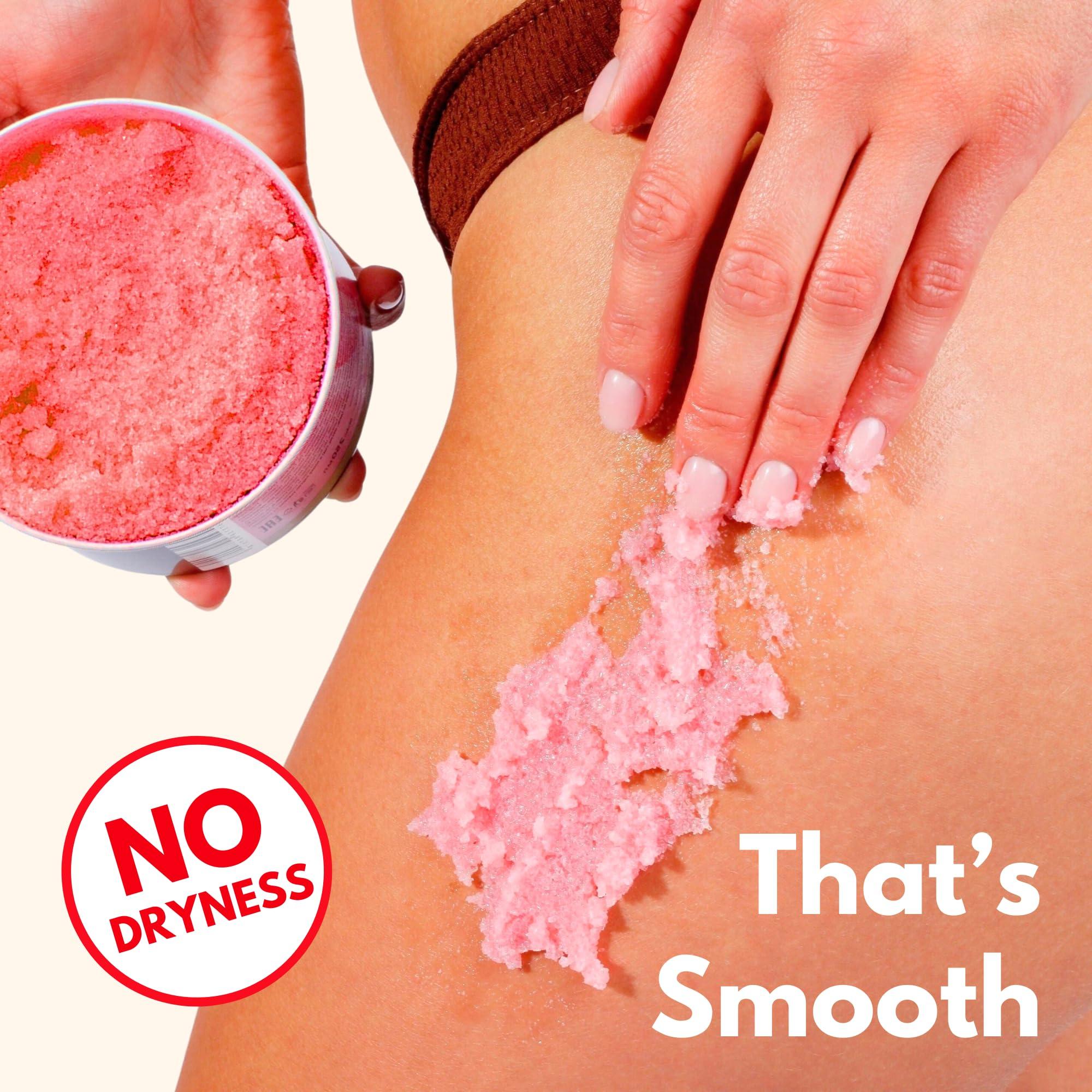 Muun Bikini Area Exfoliator, 2% Kojic Acid Vitamin C & 7% AHA/BHA Even Skin Tone & Ingrown Hair - Underarm Scrub - Radian, Smoothe & Soften Body Scrub