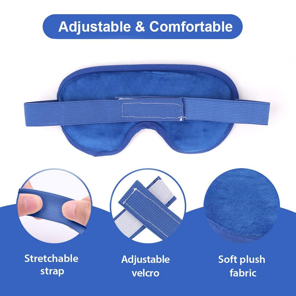 NEWGO NEWGO Bundle of Cooling Eye Mask and Ankle Ice Wrap Blue