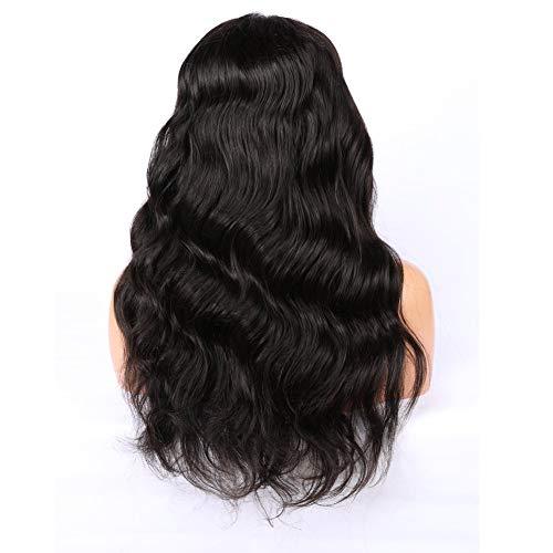Tony beauty hair Tony Beauty Hair Natural Black Body Wave Full Lace Human Hair Wigs For Black Women Virgin Brazilian Hair Wavy Full Lace Wigs with Baby Hairs Glueless Lace Wigs 130 Density 10-26" (10" Free Part)