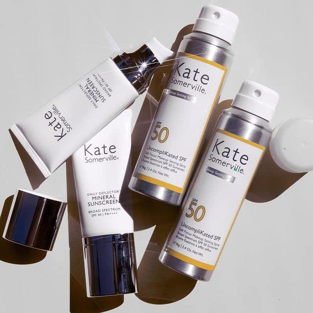 Kate Somerville Kate Somerville UncompliKated SPF SPF 50 Face Sunscreen and Soft Focus Makeup Setting Spray Daily Use Skin Care with Matte Finish, 3.4 Fl Oz