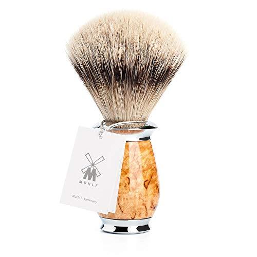 M MÜHLE MÜHLE Purist Karelian Masur Birch Silvertip Badger Shaving Brush