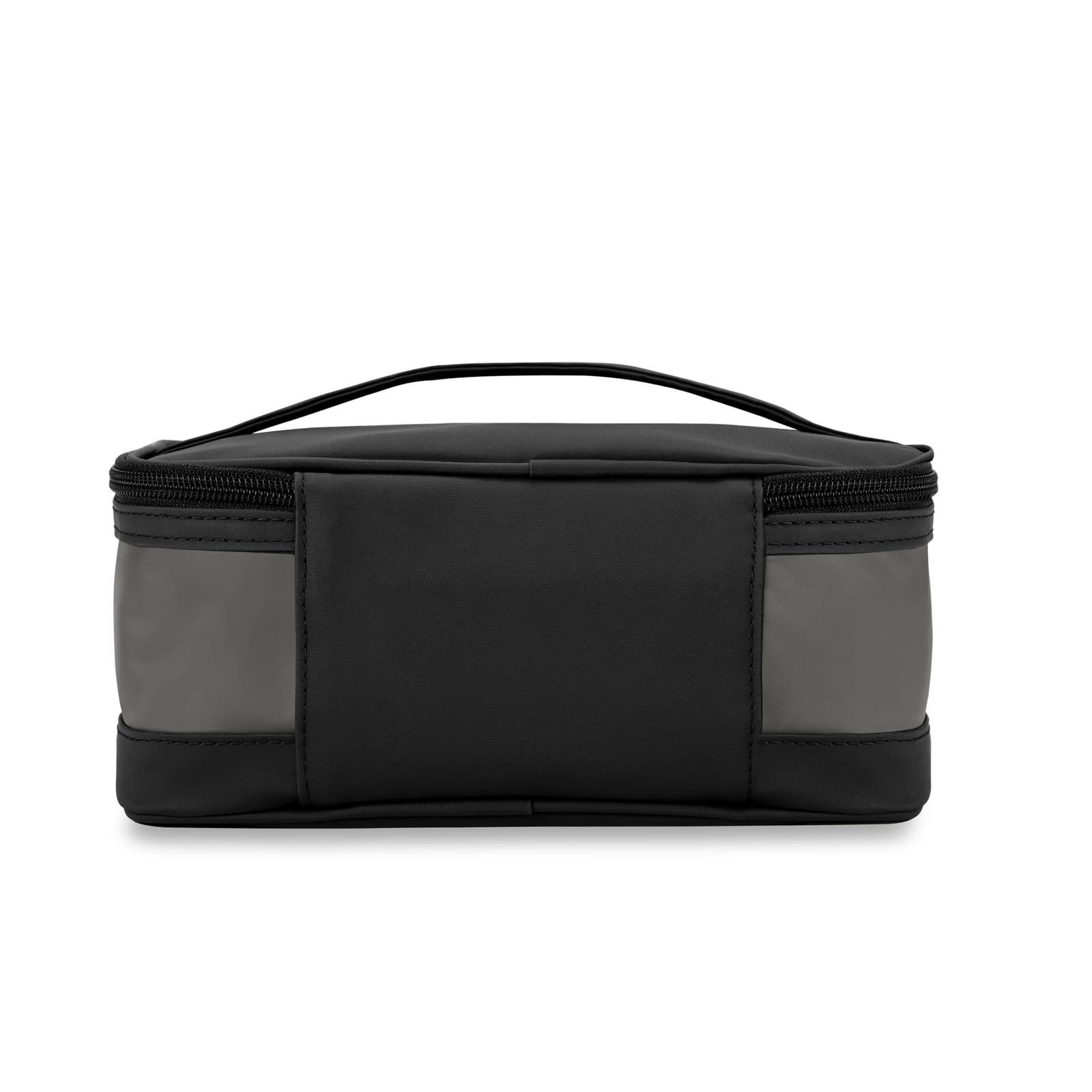 Briggs & Riley Briggs & Riley Translucent Case - Toiletry Bag for Women & Men, Organizer for Bathroom Accessories, Makeup, & Skincare, Dopp Kit for Vacation - Travel Essentials, Black