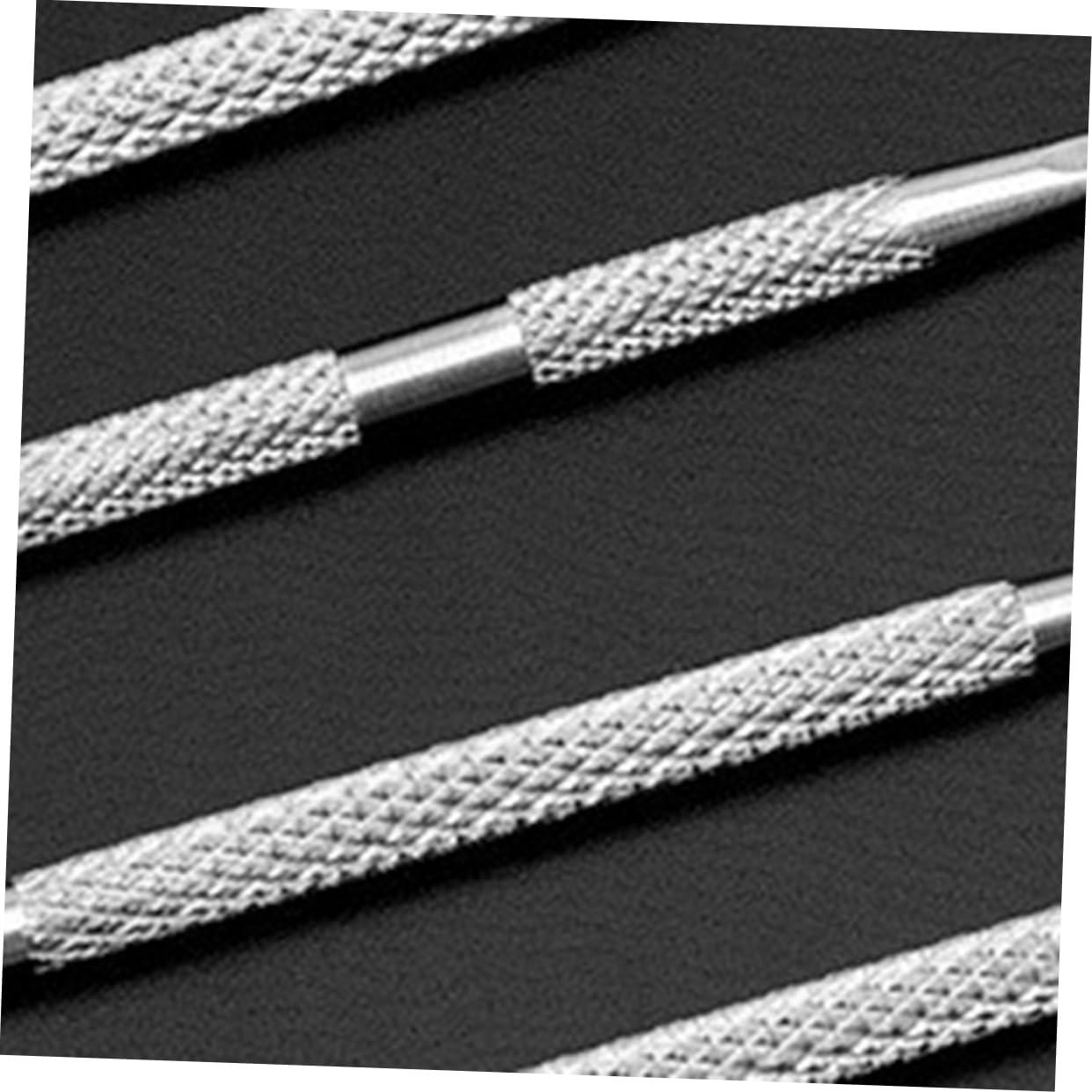 POPETPOP POPETPOP Art Tools Cuticle Pusher Spoon Set Stainless Steel 10cm for Manicure Pedicure