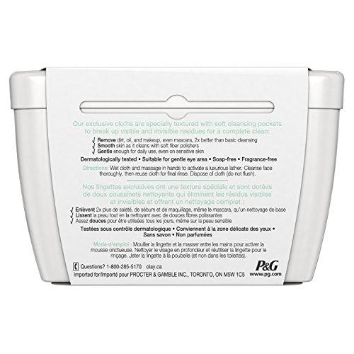 Olay Olay Daily Sensitive Cleansing Cloths Tub with Aloe Extract Makeup Remover, 33 ct