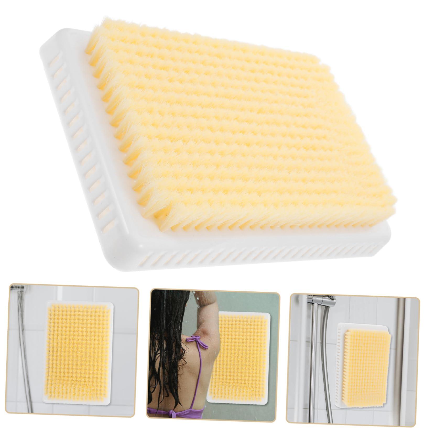 Didiseaon Didiseaon Back Rub Artifact Large Exfoliating Brush Shower Back Scrubber Brush Shower Brush Bathing Scrub Brush Shower Back Scrubber Back Shower Cleaner Brush Handsback Brush Beige Plastic
