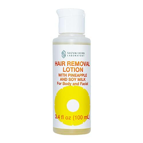 SUZUKI HERB LABORATORY SUZUKI HERB LABORATORY Hair Inhibitor Lotion for Full Body with Pineapple and Soymilk, Made in Japan, 3.52 FL. OZ