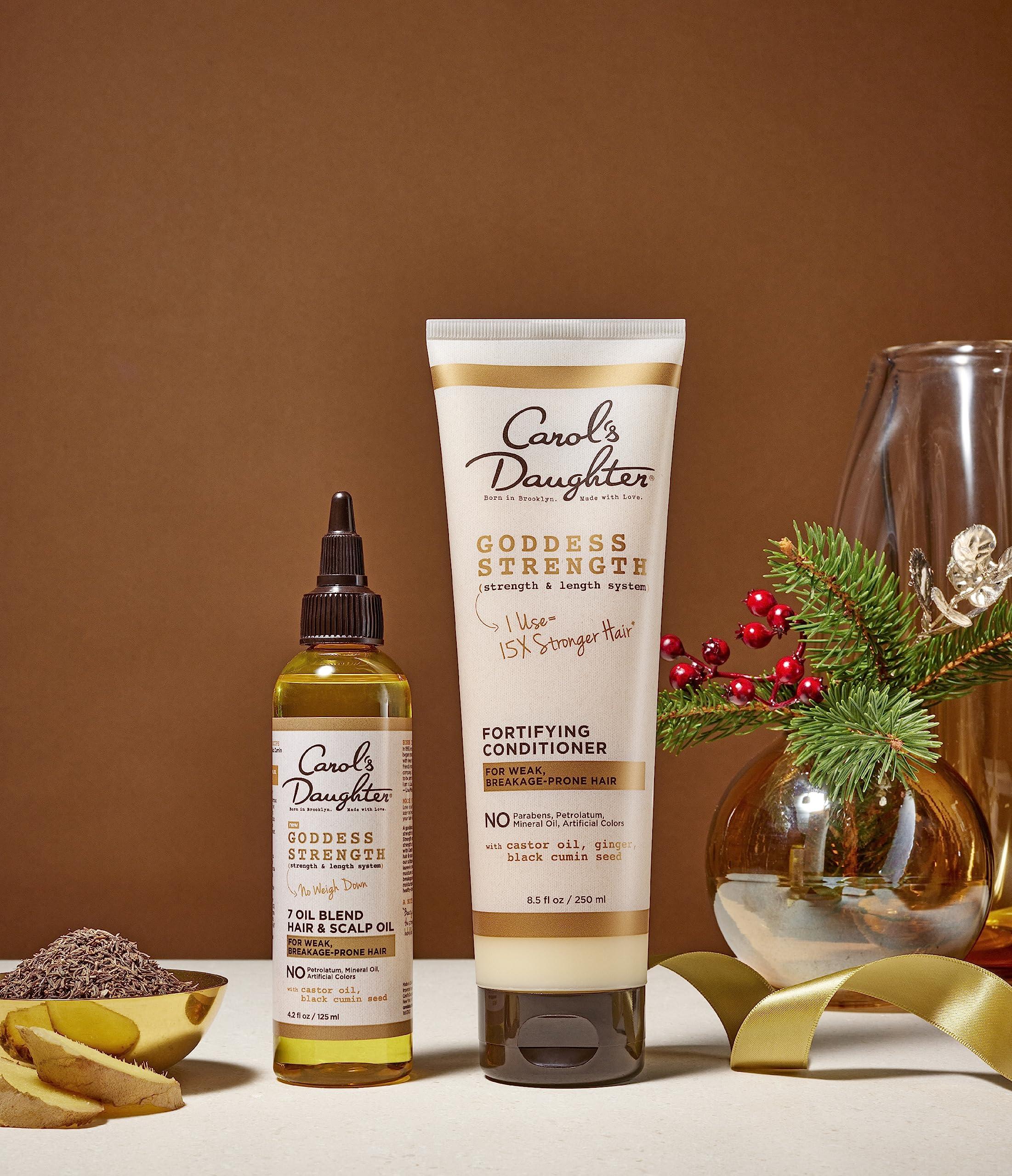 Carol\'s Daughter Carol\'s Daughter Goddess Strength Hair Care Set, Includes Sulfate Free Conditioner and Hair & Scalp Oil, Curly Hair Products to Repair and Moisturize, 1 Kit