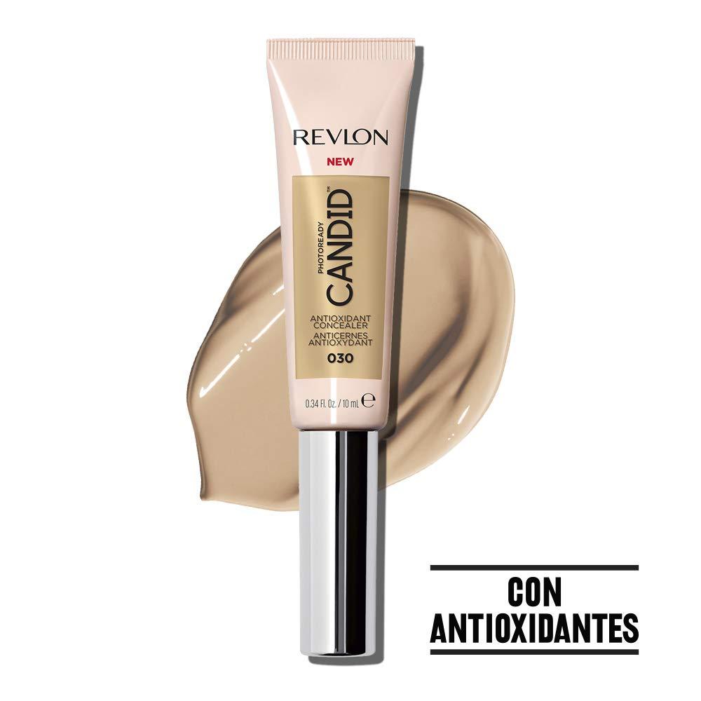 REVLON Concealer Stick by Revlon, PhotoReady Candid Face Makeup with Anti-Pollution & Antioxidant Ingredients, Longwear Medium-Full Coverage Infused with Caffine, Natural Finish,Oil Free, 030 Light Medium, 0.34 Fl Oz