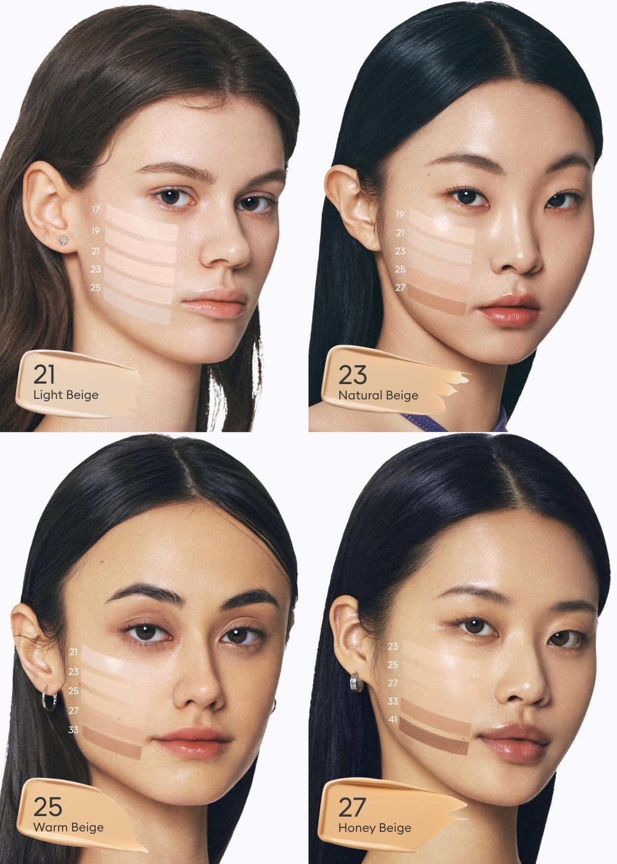 MISSHA MISSHA M PERFECT COVER SERUM BB CREAM No.25 Warm Beige, Skin Care Foundation Makeup, Tinted Moisturizer, Superfood Complex, Buildable Coverage, Glass Skin, Paraben Free, 1.18 Fl oz