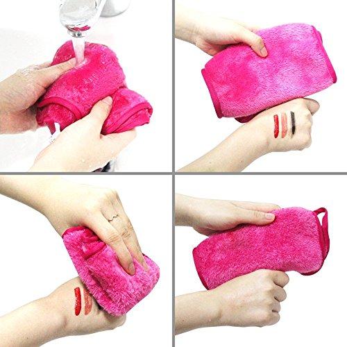 Lifaith Lifaith Microfiber Makeup Removal Cloths Ultra Soft Facial Cloths, Pack Of 3, 12 x 12-Inch, Pink