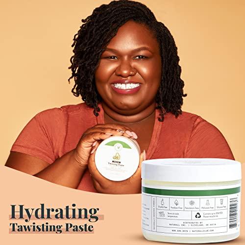 Naturall NaturAll Avocado & Kiwi Braiding Gel - Infused with Avocado, Kiwi & Special Extracts - Sulfate-Free Loc Gel for Retwisting Dreadlocks - Hydrating & Moisturizing Gel for Dreadlocks (8 OZ)