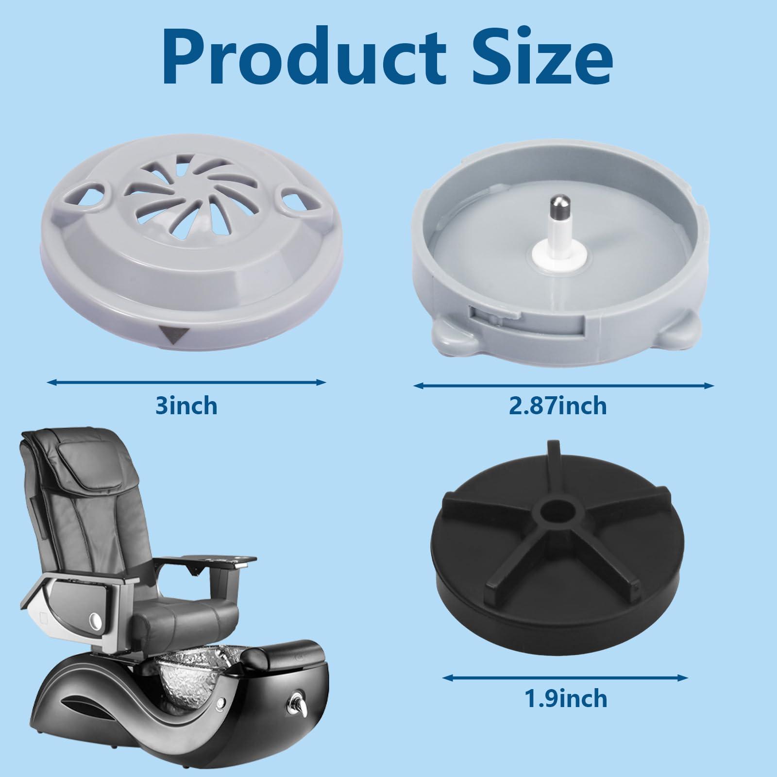 superbobi superbobi 2 Pcs BF-004 Pipeless Magnetic Jet Head Motor Replacement for LURACO Jet Motor Pedicure SPA Tubs Chair Part Magnetic Head (4 pin)