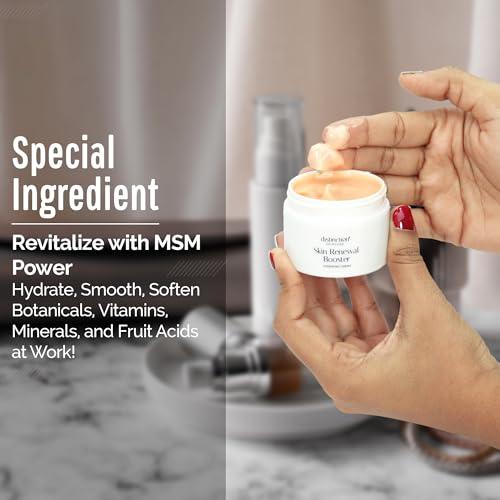 Distinction Distinction Skin Renewal Booster - Lightweight Hydrating Cream Lotion Serum | Anti Aging Cream Helps Reduce Appearance of Fine Lines & Wrinkles, Soothes, and Moisturizes (1 oz)